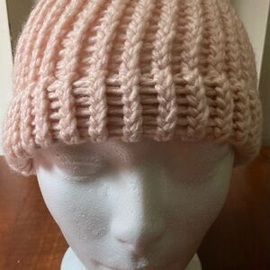 Pink Knit Beanie